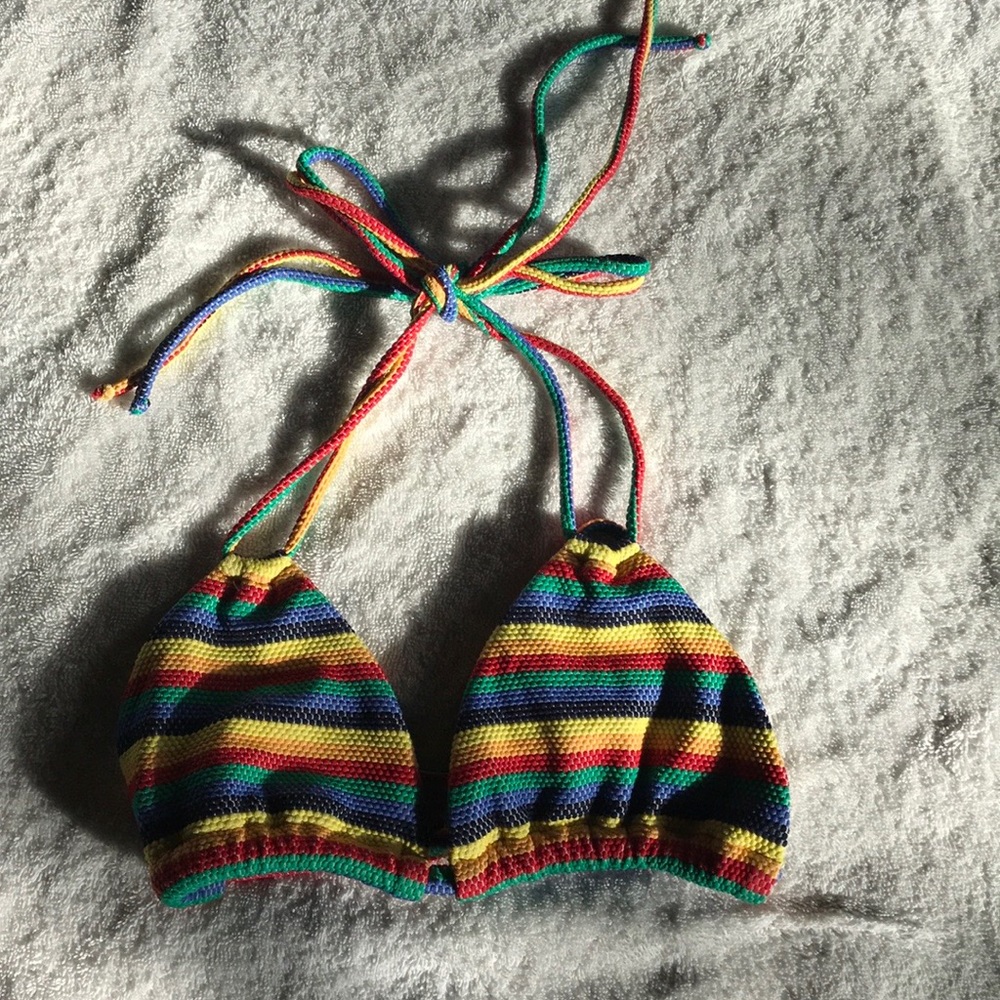Montce Multicolor Striped Bikini Top